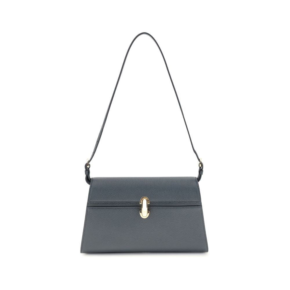 Front view with bag zipped and handles upright.