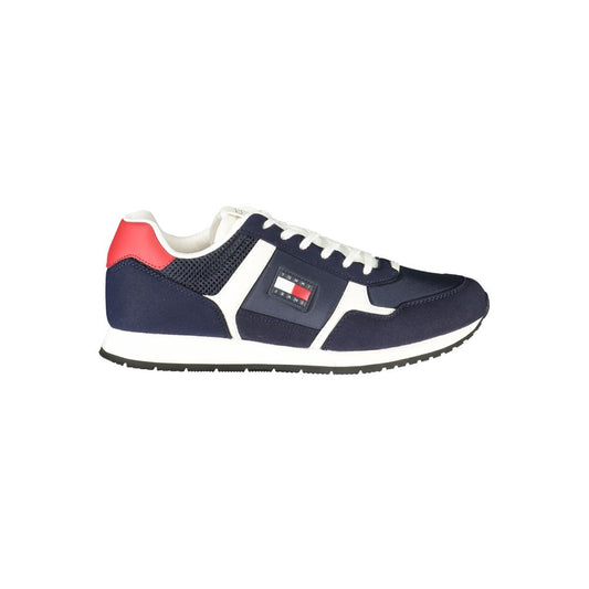Tommy Hilfiger Blue Polyurethane Men Sneaker 1728,67403481248,Athletic - Sneakers - Shoes,Blue,EU40/US7,EU41/US8,EU42/US9,EU43/US10,EU44/US11,Men,New with tags,Shoes,Sneakers - Shoes,Tommy Hilfiger