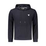 Guess Jeans Blue Organic Cotton Men Sweater Hoodie