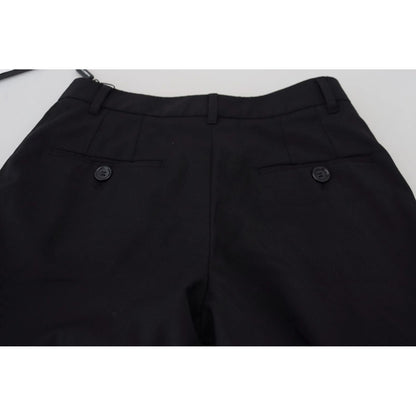 Dolce & Gabbana Black High Waist Skinny Trouser STAFF Pants