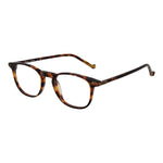 Hackett Brown Men Glasses Frame, full-rim acetate, rectangular style in brown, size 48-20-145 for men, includes branded case.