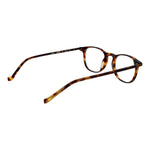 Hackett Brown Men Glasses Frame, full-rim acetate, rectangle style, size 48-20-145, includes branded case, no spring hinge.