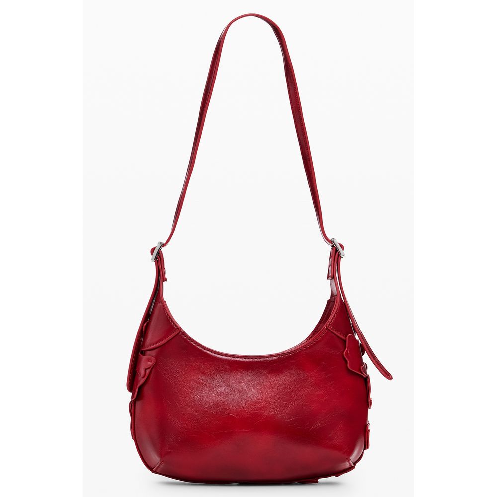 Desigual Red Polyethylene Women Handbag with adjustable strap and secure pocket