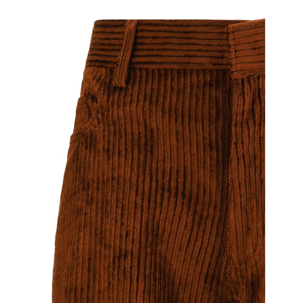Petar Petrov Brown Cotton Casual Pants