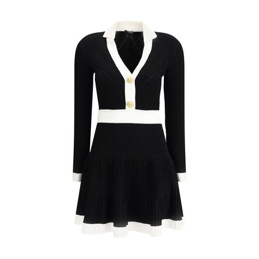 Balmain Black Viscose Casual Dress