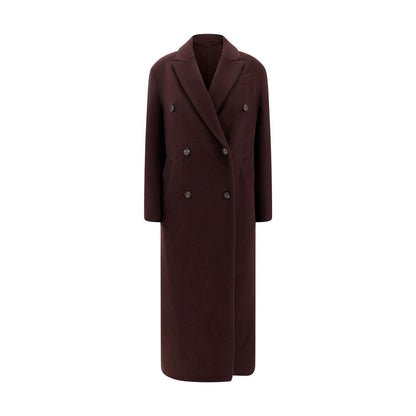 Brunello Cucinelli Bordeaux Cashmere Coat