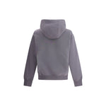 Back view of Parajumpers Everest Hoodie in gray, featuring diagonal design and webbed hood.