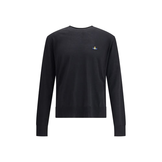 Vivienne Westwood Alex wool Sweater showcasing classic ribbed crew neck and embroidered Orb logo.