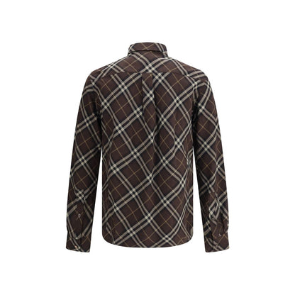 Burberry Brown Cotton Pattern Shirt