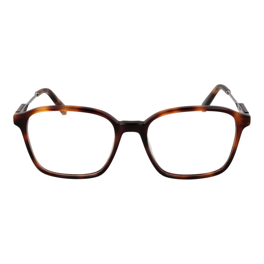 Ted Baker Brown Men Glasses Frame in full-rim acetate with demo plastic lenses, size 54-18-140, includes branded case, brown color.