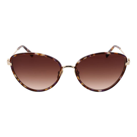Maje Brown Women Sunglass with full-rim acetate cat-eye frame and gradient brown lenses, UV protection, includes branded case.