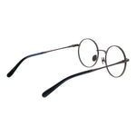 Scotch & Soda Gray Men Glasses Frame, gunmetal full-rim round design with metal frame, size 50-20-140, demo lenses included.