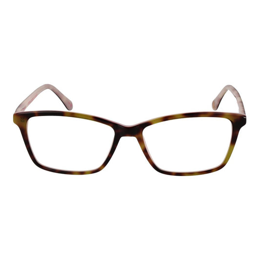 Ted Baker Brown Women Glasses Frame with acetate material, full-rim rectangular style, and demo lenses.