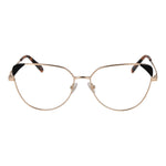 Emilio Pucci Gold Women Glasses Frame in metal cat eye style, full-rim, demo lenses, and branded case included.