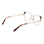 Emilio Pucci Gold Women Glasses Frame, metal cat eye style, full-rim gold frame with demo lenses, includes branded case.