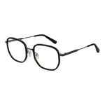 Ted Baker Black Men Glasses Frame, full-rim plastic, square style with demo lenses, size 53-20-140, sleek black finish.