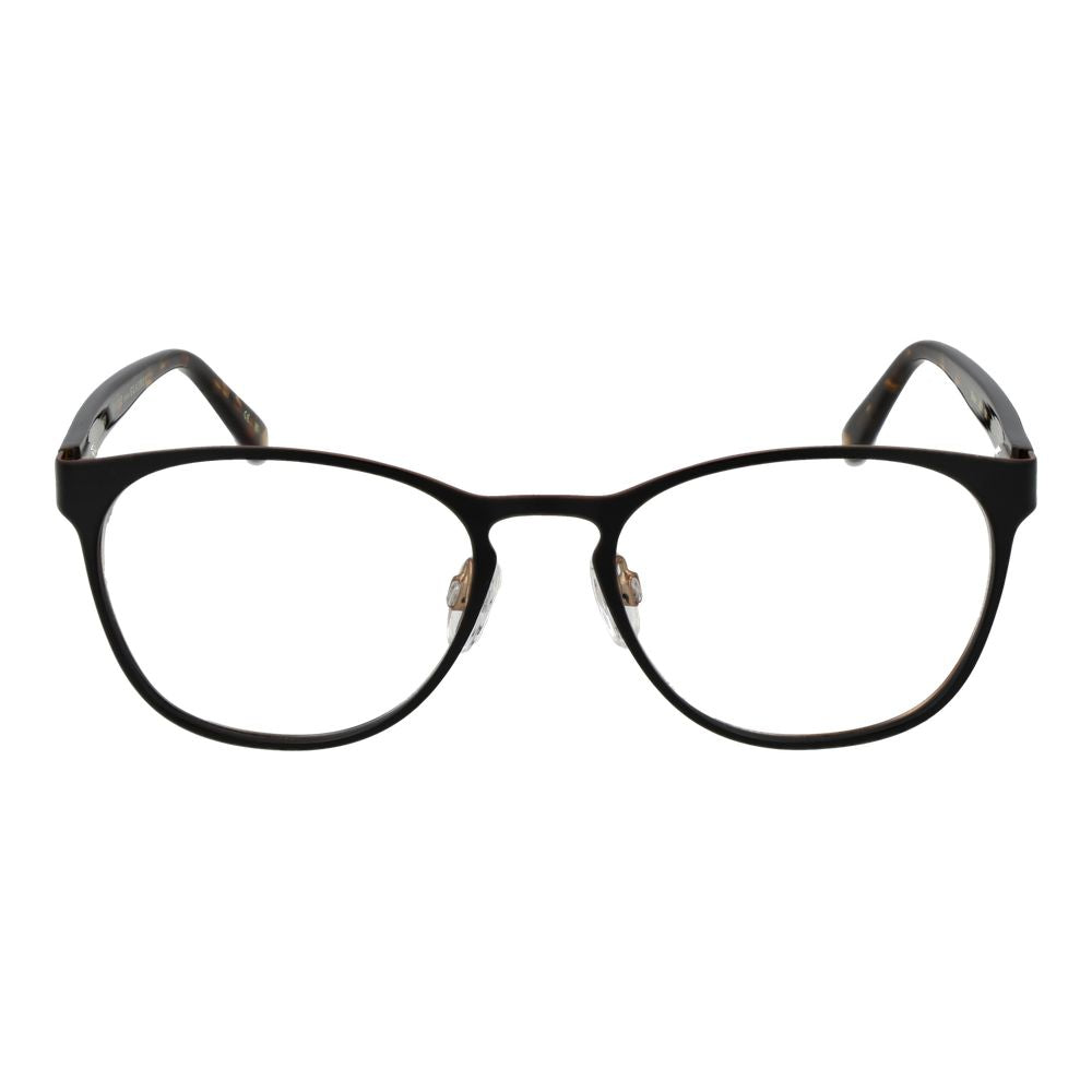 Ted Baker Black Men Glasses Frame full-rim metal with panto style, black color, size 52-18-140, demo lenses included, frame width 135.