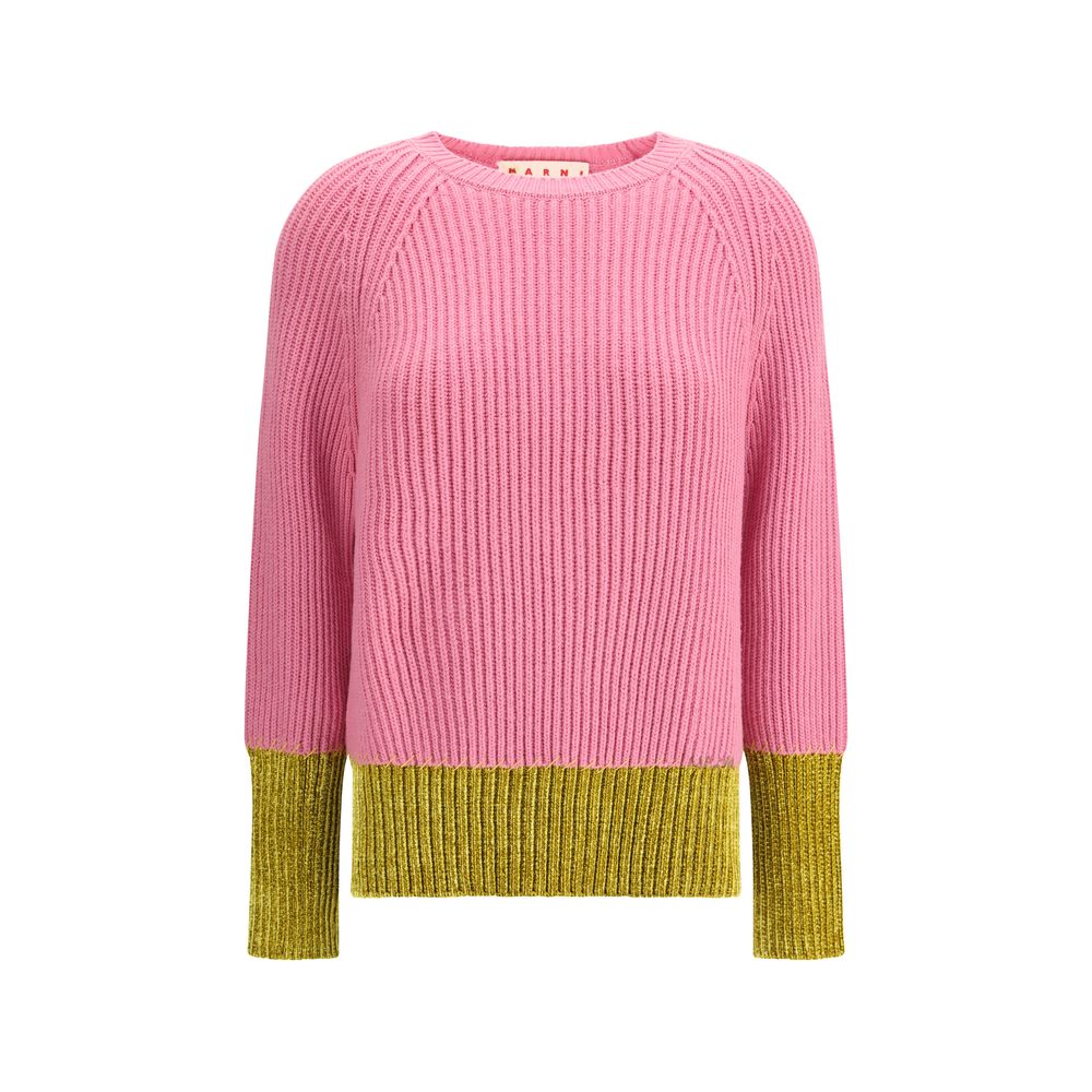 Marni Multicolor Fleece Wool Sweatshirt