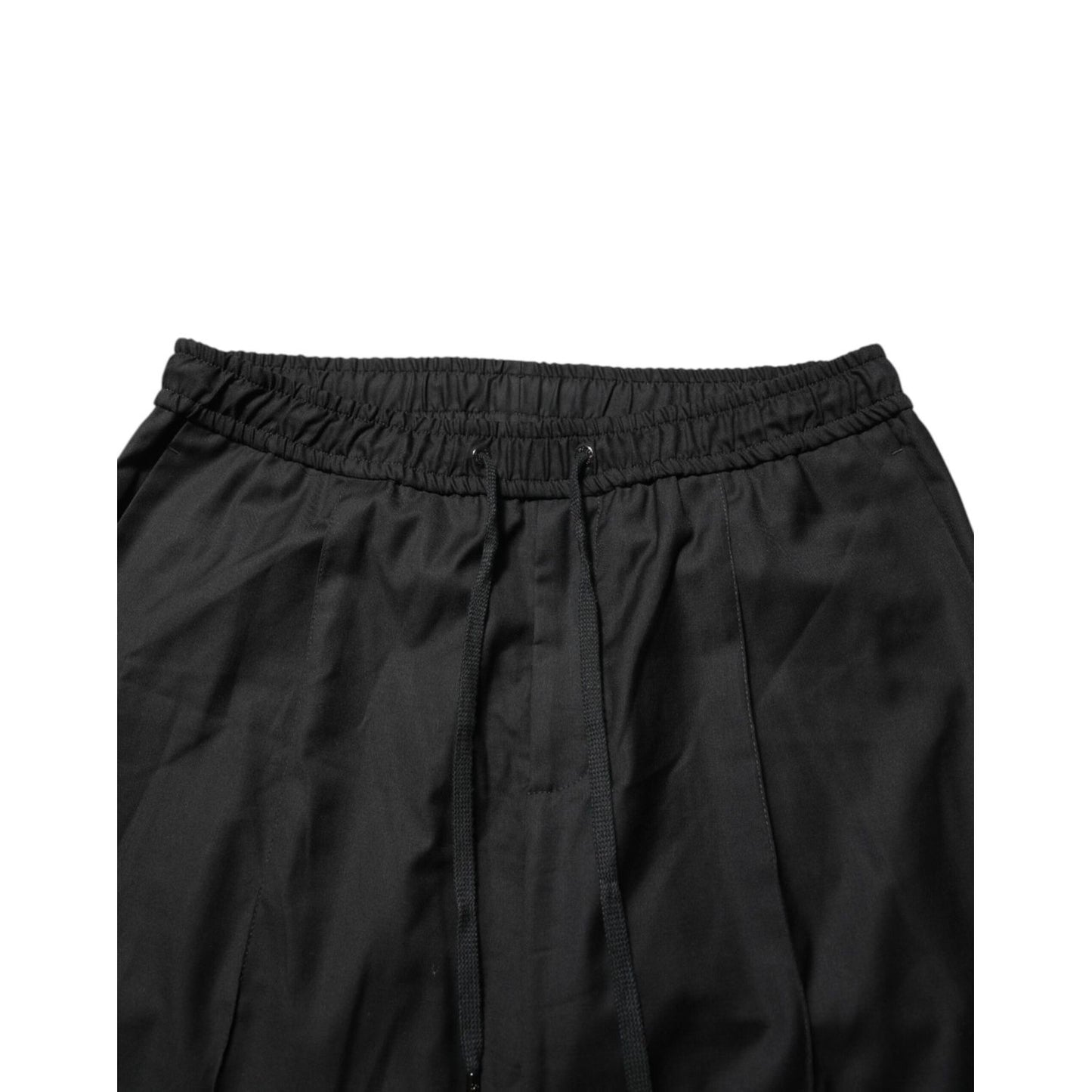 Dolce & Gabbana Black Drawstring Men Jogger Sweatpants Pants