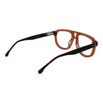 Lozza Brown Men Glasses Frame in full-rim aviator style with cellulose acetate material, size 55-18-145, featuring demo lenses.