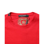 Dolce & Gabbana Red Goodluck 2023 Cotton Crew Neck T-shirt