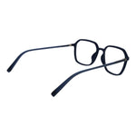 Fila Blue Men Glasses Frame in full-rim square style, cellulose propionate material, demo lenses, size 52-17-145.