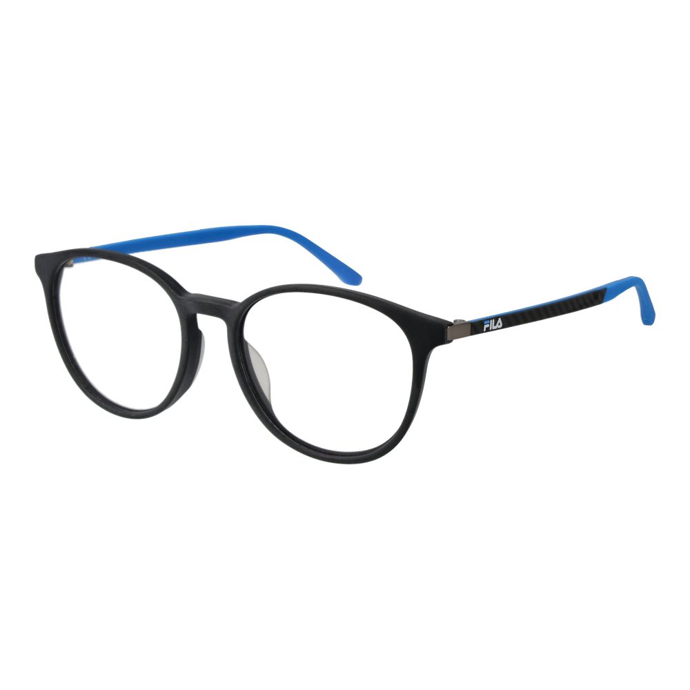 Fila Gray Men Glasses Frame, full-rim rubber with demo lenses, grey color, size 51-17-140. Includes branded case.
