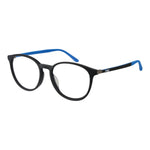 Fila Gray Men Glasses Frame, full-rim rubber with demo lenses, grey color, size 51-17-140. Includes branded case.