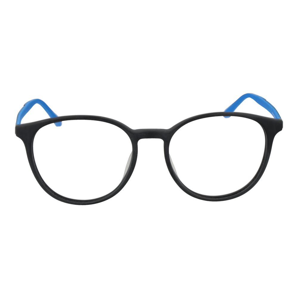 Fila Gray Men Glasses Frame, full-rim rubber material, grey color with demo lenses for men, featuring panto style and temples length 140.