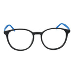 Fila Gray Men Glasses Frame, full-rim rubber material, grey color with demo lenses for men, featuring panto style and temples length 140.