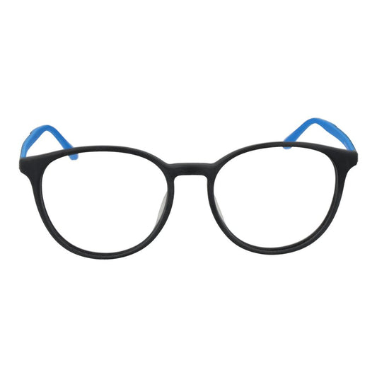 Fila Gray Men Glasses Frame, full-rim rubber material, grey color with demo lenses for men, featuring panto style and temples length 140.