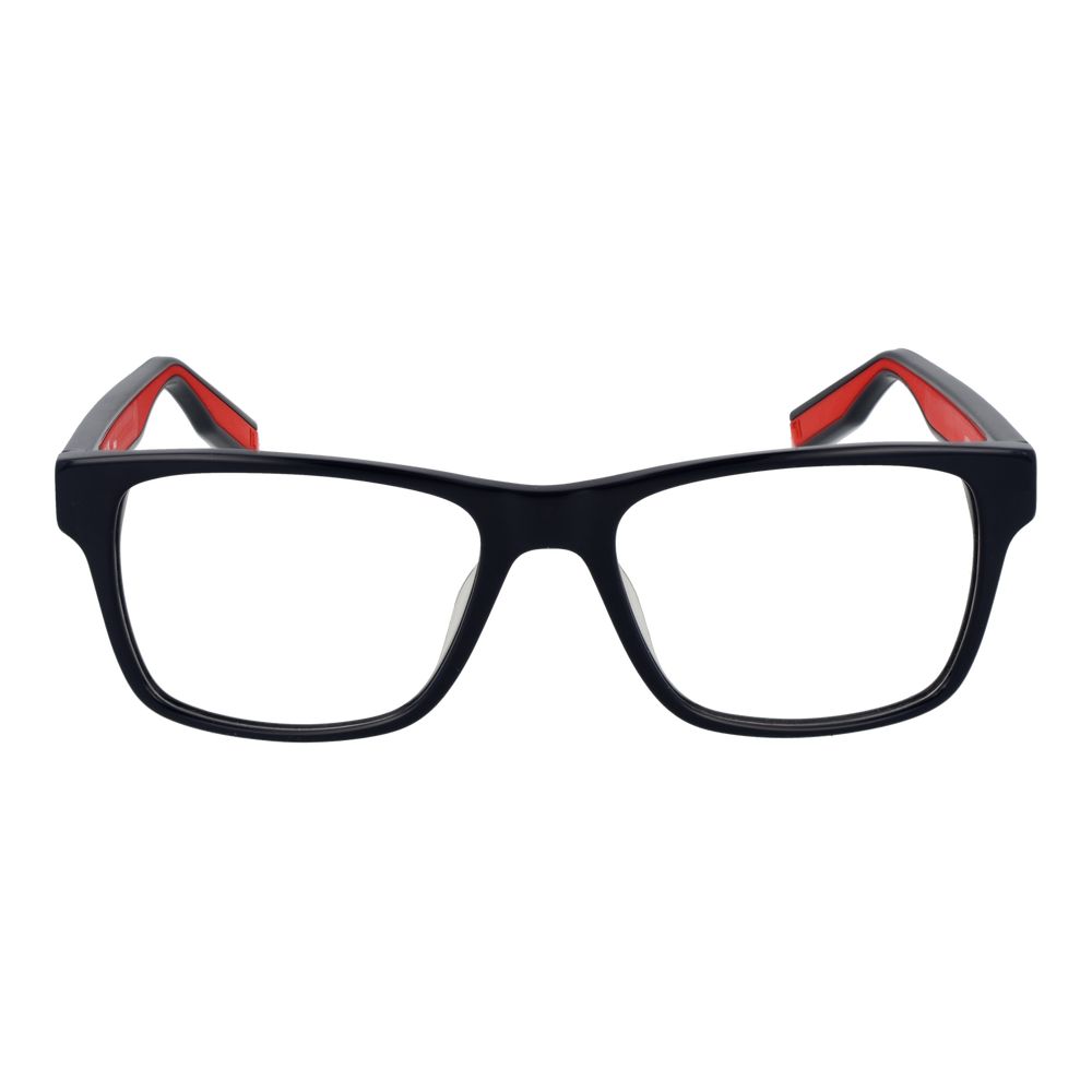 Fila Blue Men Glasses Frame in full-rim plastic with blue color, size 54-18-145, featuring a rectangular style.