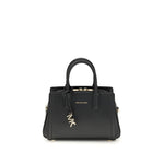 Michael Kors Laila Shoulder Bag with gold-tone details and top handle, featuring two-way zip closure and adjustable strap.
