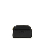 Michael Kors Jet Set Bag with open front pocket and gold-tone details, featuring a removable shoulder strap. Ideal for AW25 collection.