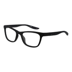 Nike Black Women Glasses Frame in stainless steel, full-rim, cat-eye style.