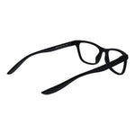 Nike Black Women Glasses Frame in stainless steel, full-rim style, cat eye design with plastic demo lenses, size 52-17-140.