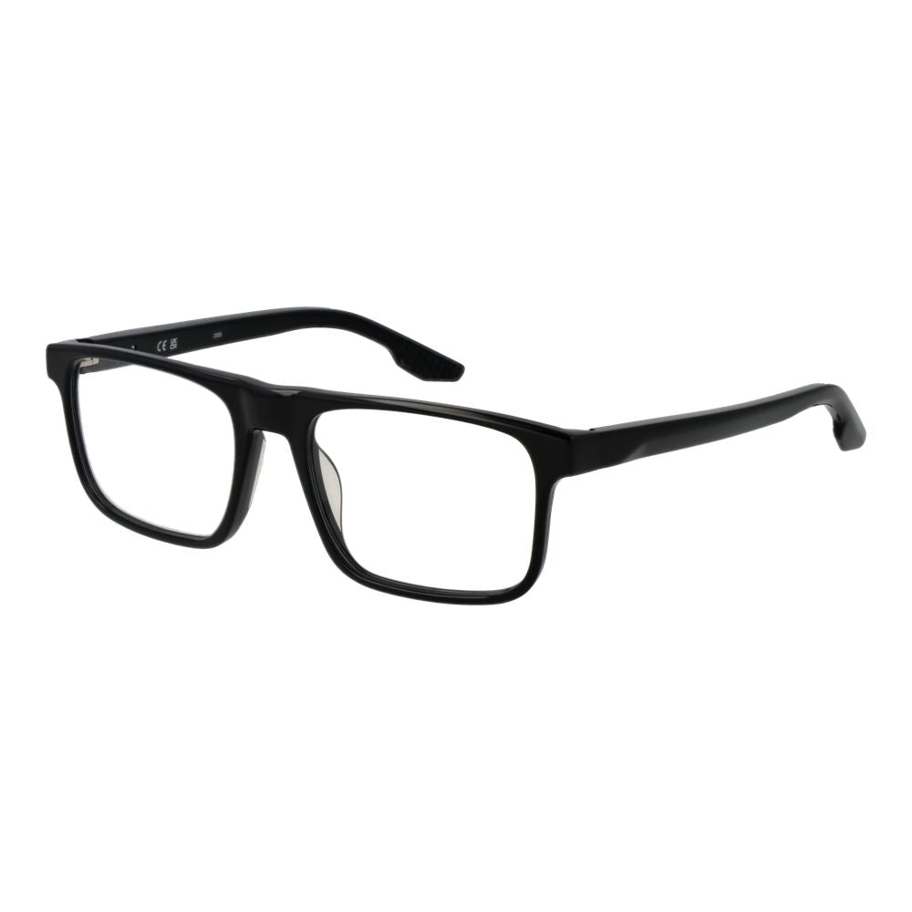 Nike Black Men Glasses Frame, full-rim acetate square style.