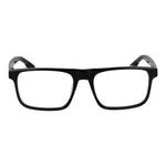 Nike Black Men Glasses Frame with full-rim square acetate design, demo lenses, 54-18-145 size, and branded case included.