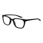 Nike Black Men Glasses Frame, full-rim metal design, square shape with demo lenses, 52-20-140 size, black frame