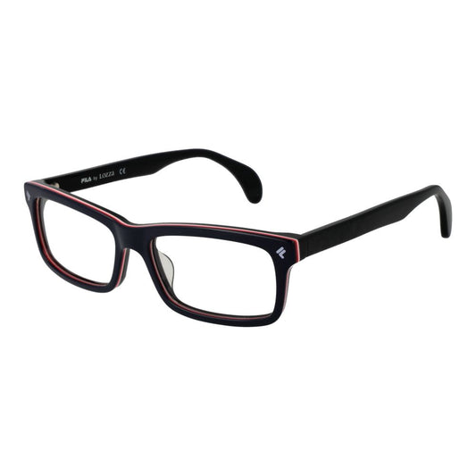 Lozza Blue Men Glasses Frame in cellulose acetate full-rim style, rectangular lenses, blue frame, model size 55-16-145.