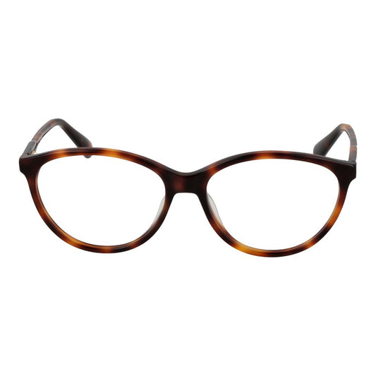 Longchamp Brown Women Glasses Frame, acetate full-rim cat eye with demo lenses, size 53-15-140, luxury eyewear for women.