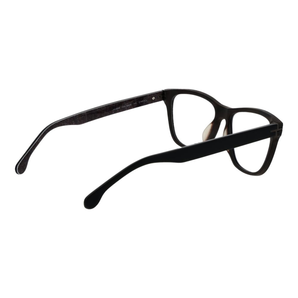 Lozza Brown Men Glasses Frame, cellulose acetate, full-rim, rectangular style, 54-16-145 size, with demo plastic lenses in brown color.