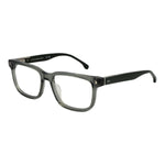 Lozza Gray Men Glasses Frame with full-rim cellulose acetate rectangle style, demo lenses, and grey color. Size 54-18-145.