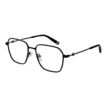 Fila Black Unisex Glasses Frame with stainless steel full-rim square design and demo lenses.