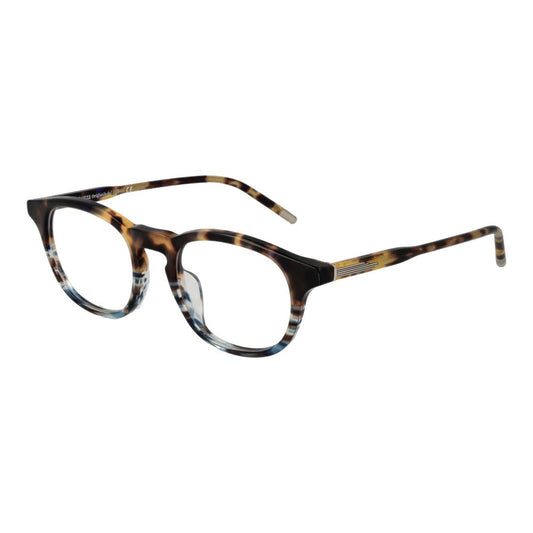 Lozza Multicolor Men Glasses Frame with full-rim, multicolor design made from nickel silver alloy, featuring a panto style and demo lenses.