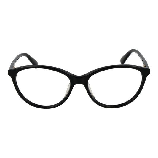 Longchamp Black Women Glasses Frame full-rim cat eye acetate frames with demo lenses size 53-15-140 and spring hinge