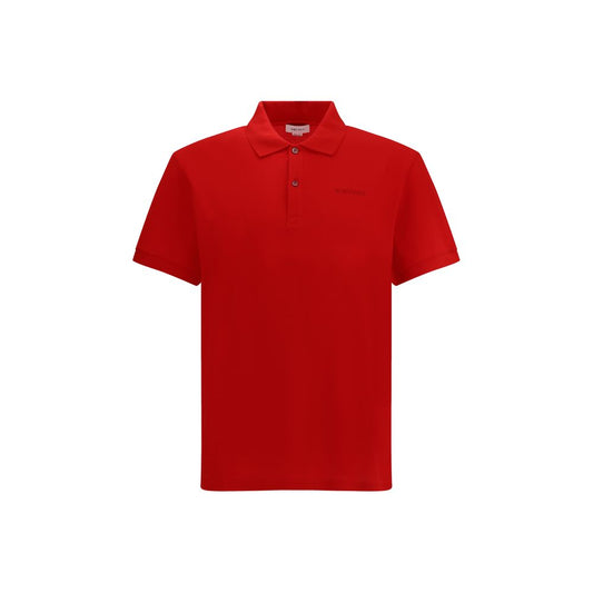 Alexander McQueen Red Cotton Polo Shirt