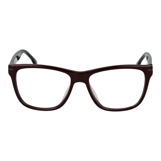 Lozza Brown Men Glasses Frame in full-rim cellulose acetate, rectangle style. Includes branded case. Lenses size: 54-16-145.