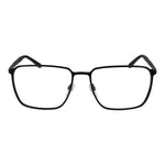 Fila Black Men Glasses Frame with full-rim square design, metal and plastic material, demo lenses, 56-17-140 dimensions.
