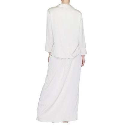 Sandro Ferrone Beige Polyester Long Dress